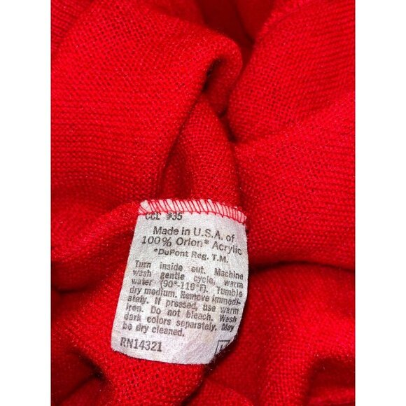 Christian Dior Vintage V-Neck Cardigan Red Sweater Men's Size Large - Picture 11 of 11